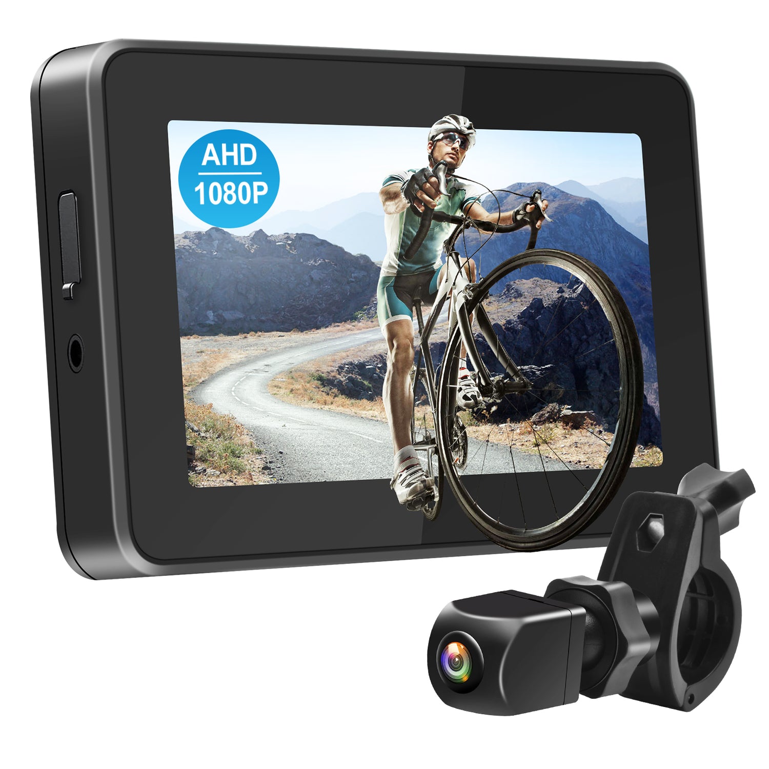 PARKVISION 1080P AHD Bicycle Rear View Camera with 4.3''Screen 5000mAh