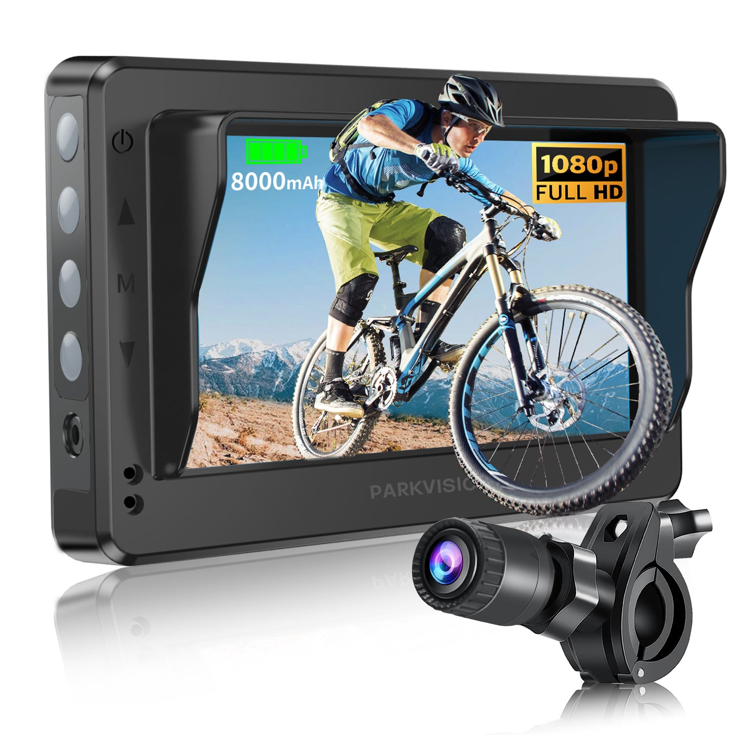 BICYCLE REAR VIEW CAMERA 8000mAh Battery with Sunshade